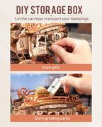 Stagecoach Music Box – Wooden Model Kit