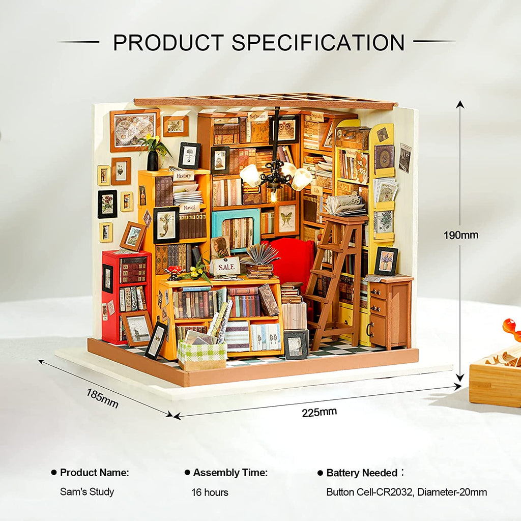 Sam’s Study – DIY Miniature House Kit