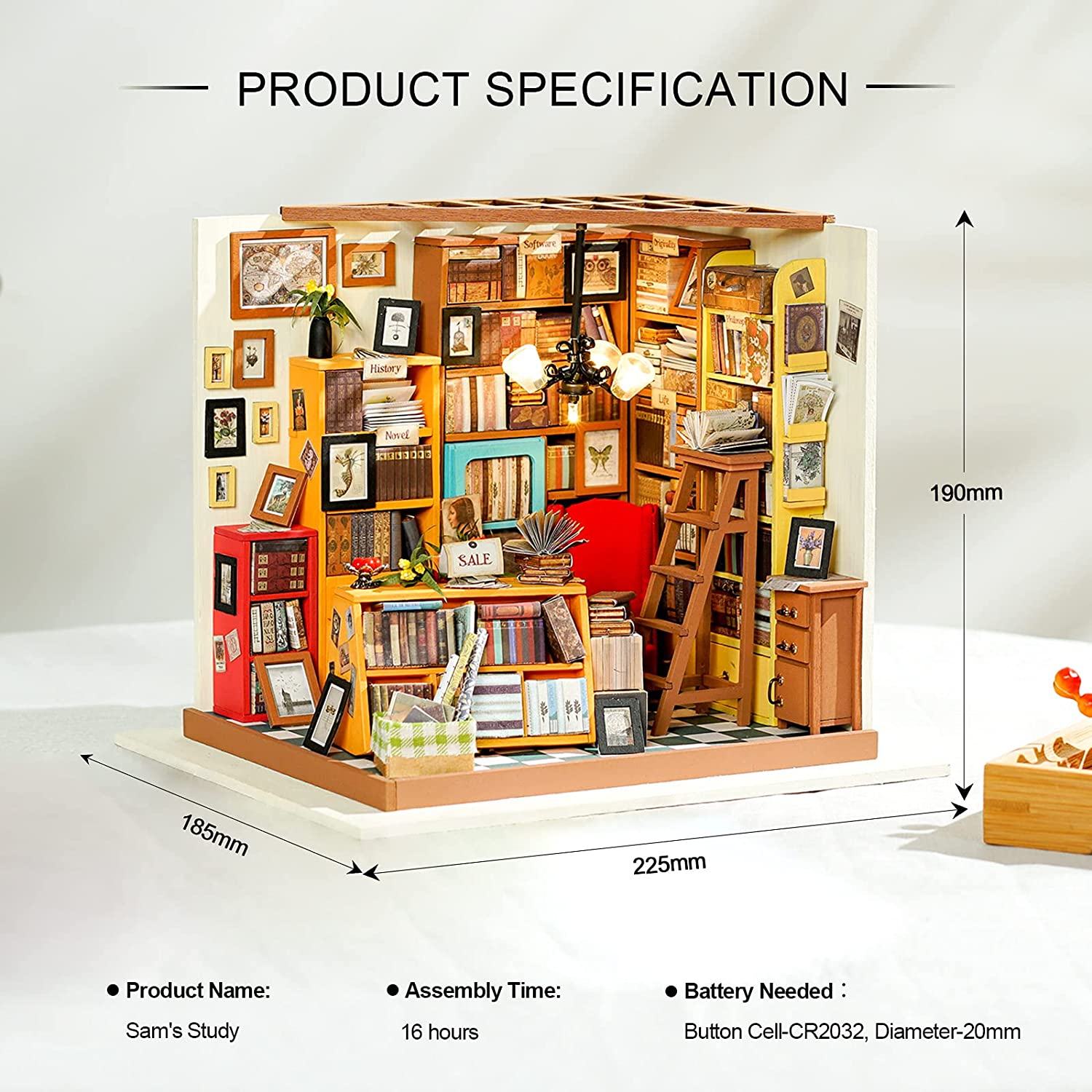 Sam’s Study – DIY Miniature House Kit