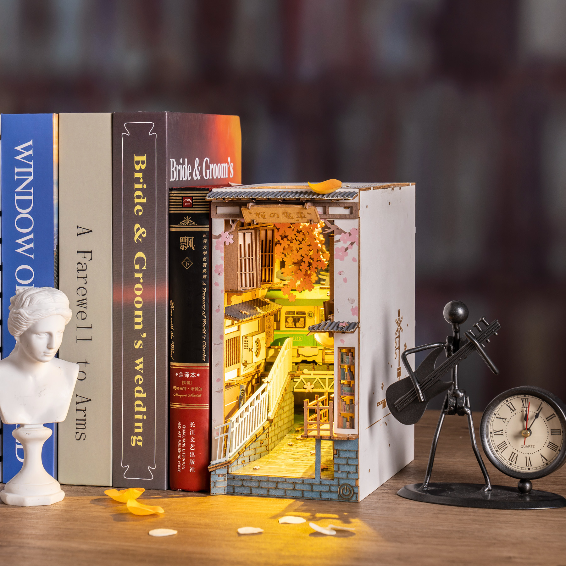 Book Nook Library Series – DIY Miniature Kit (7 Styles)