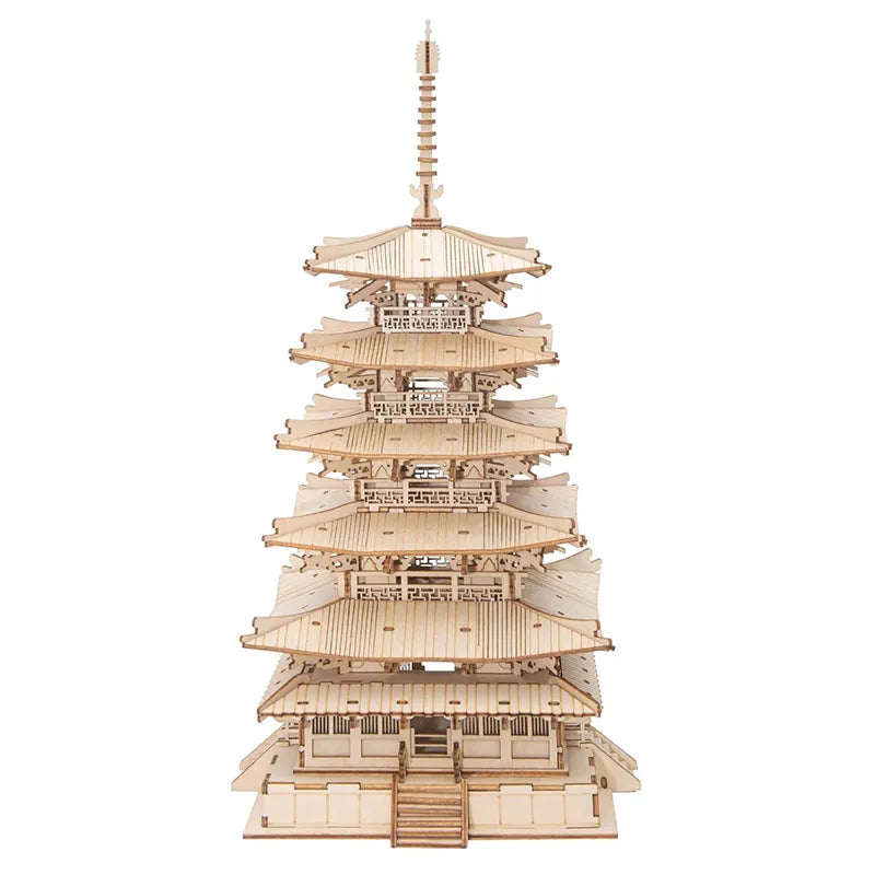 Five-Storied Pagoda – 3D Wooden Model Kit