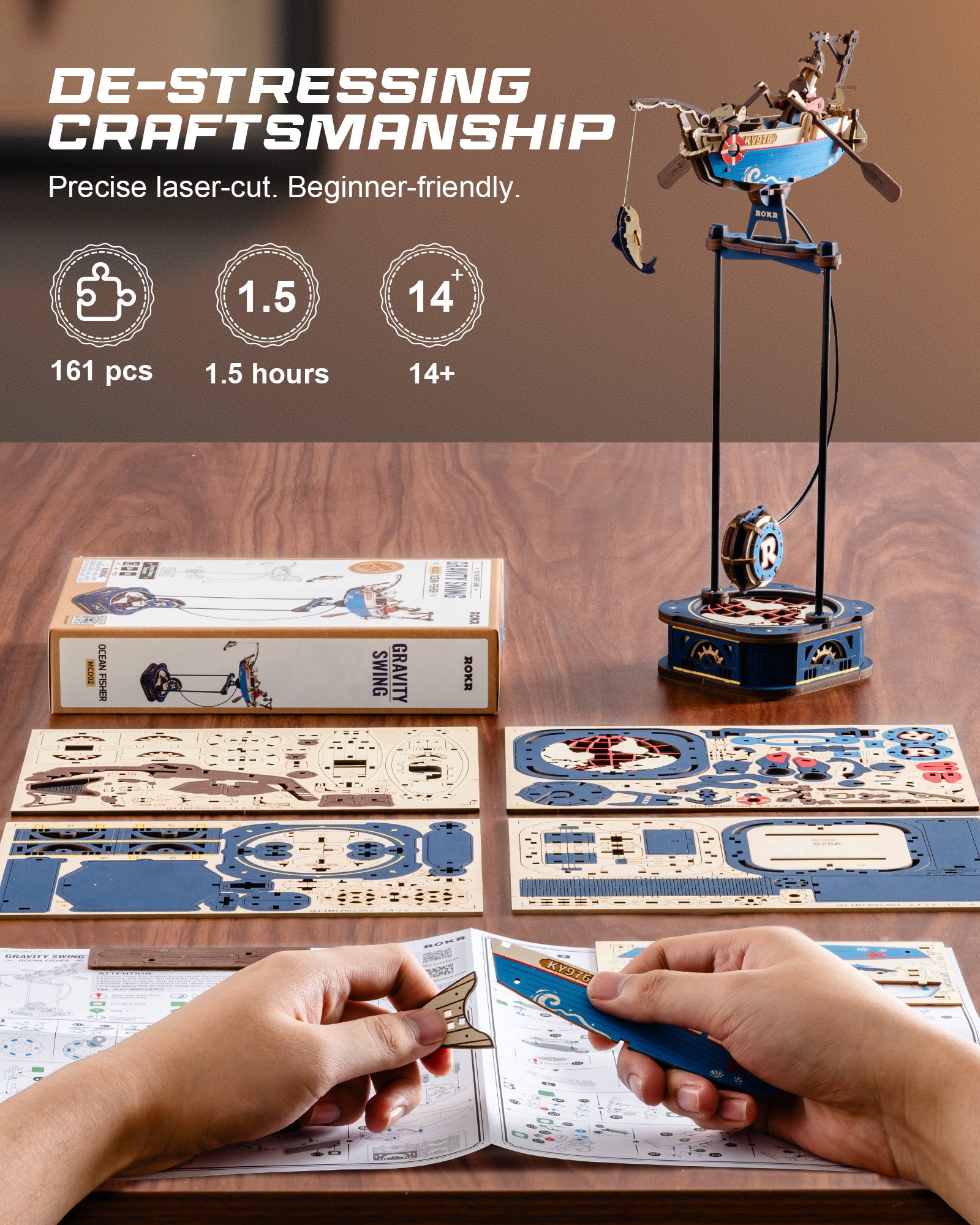 Ocean Balance Swing – Wooden Model Kit