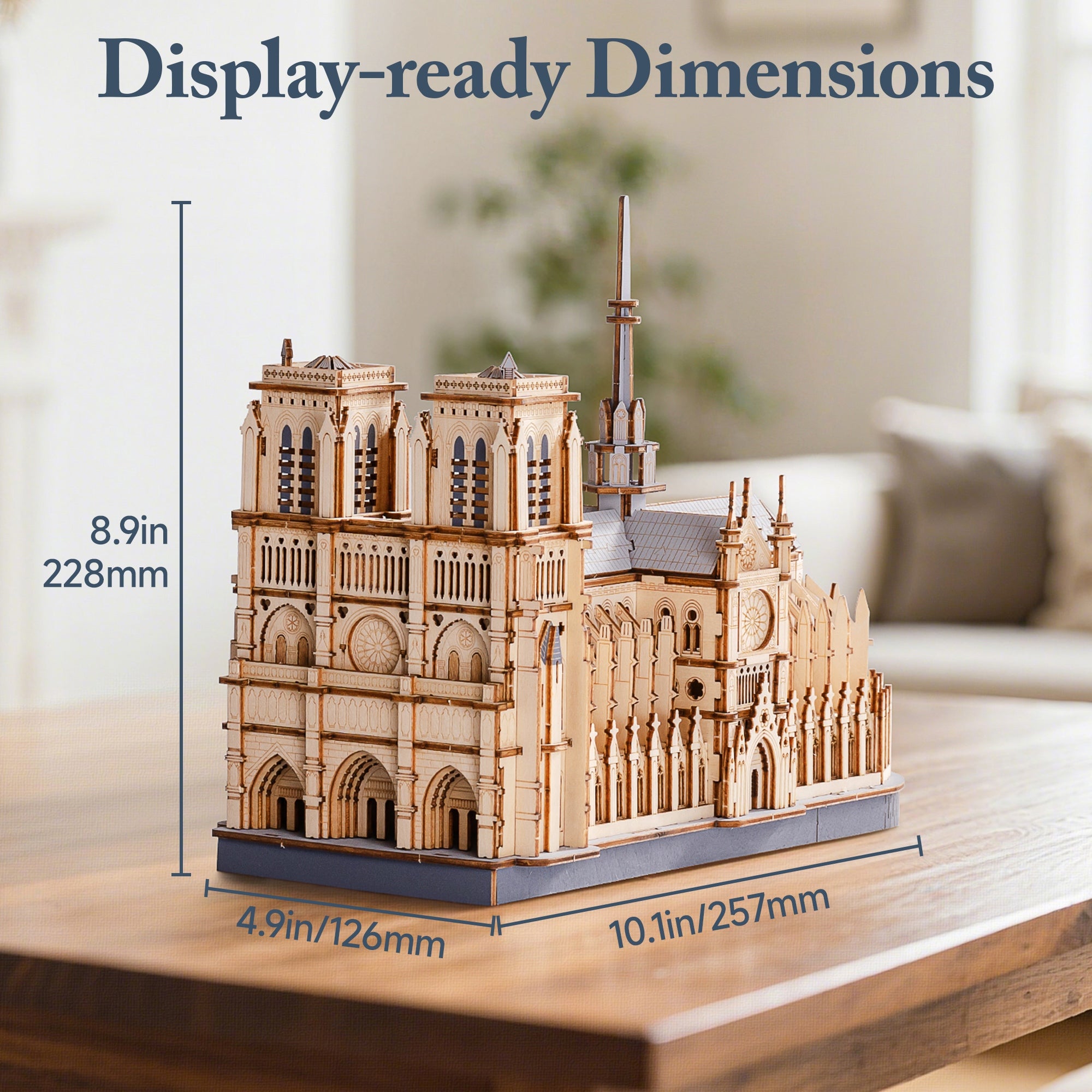 Paris Cathedral – Wooden Architecture Model Kit