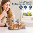 Paris Cathedral – Wooden Architecture Model Kit