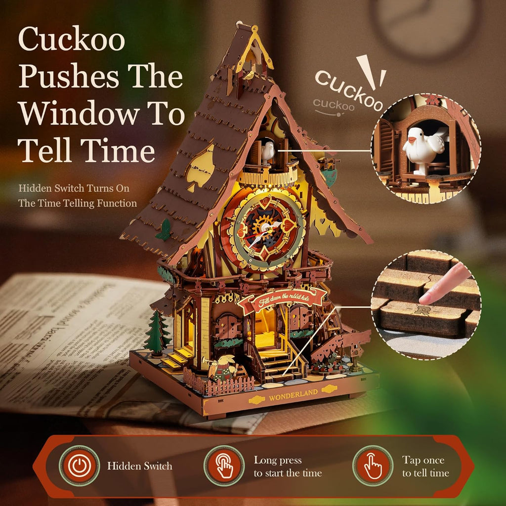 Cuckoo Clock – Mechanical Wooden Model Kit