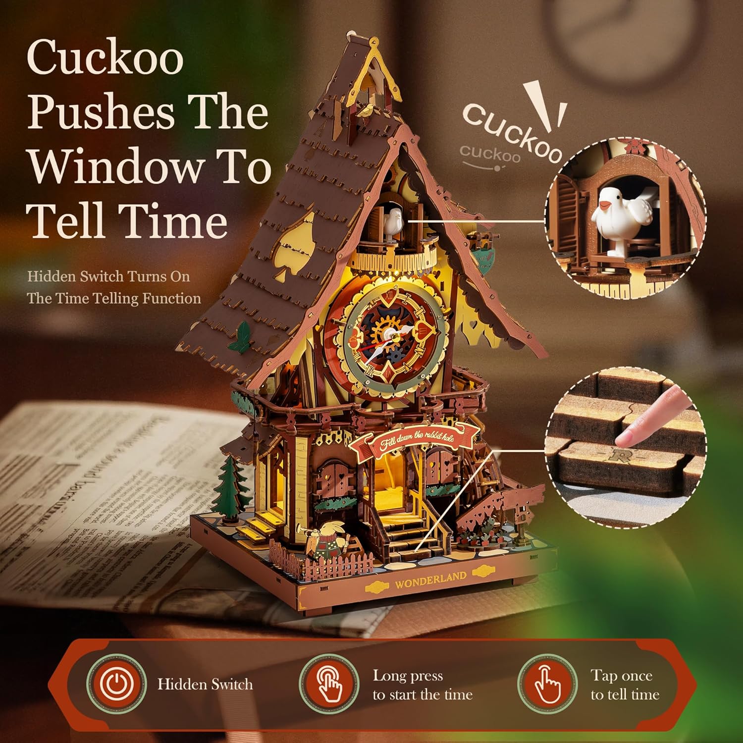 Cuckoo Clock – Mechanical Wooden Model Kit