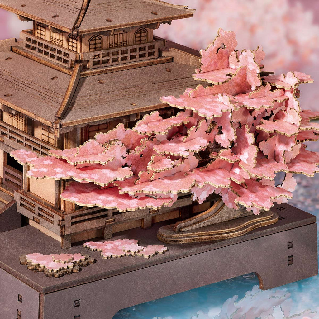Rolife Sakura Pavilion – 3D Wooden Puzzle Kit