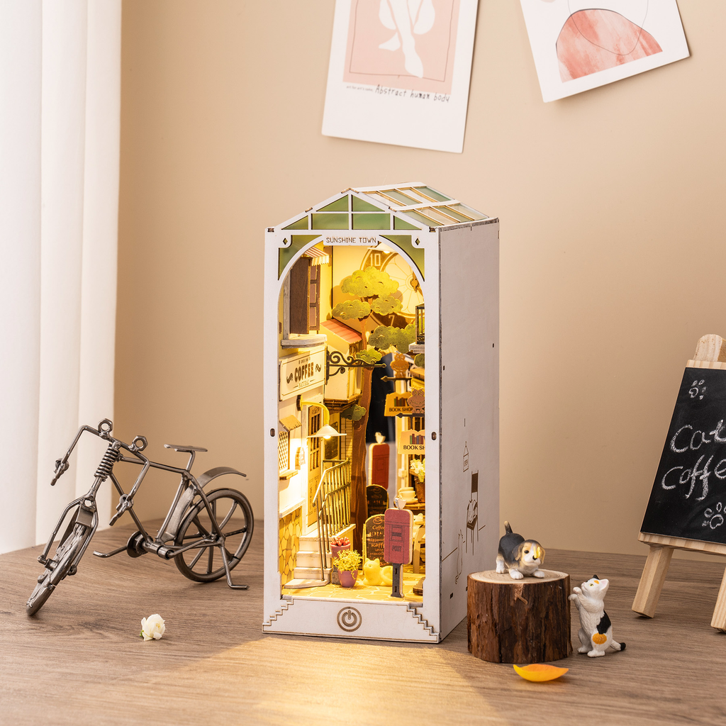 Book Nook Library Series – DIY Miniature Kit (4 Styles)