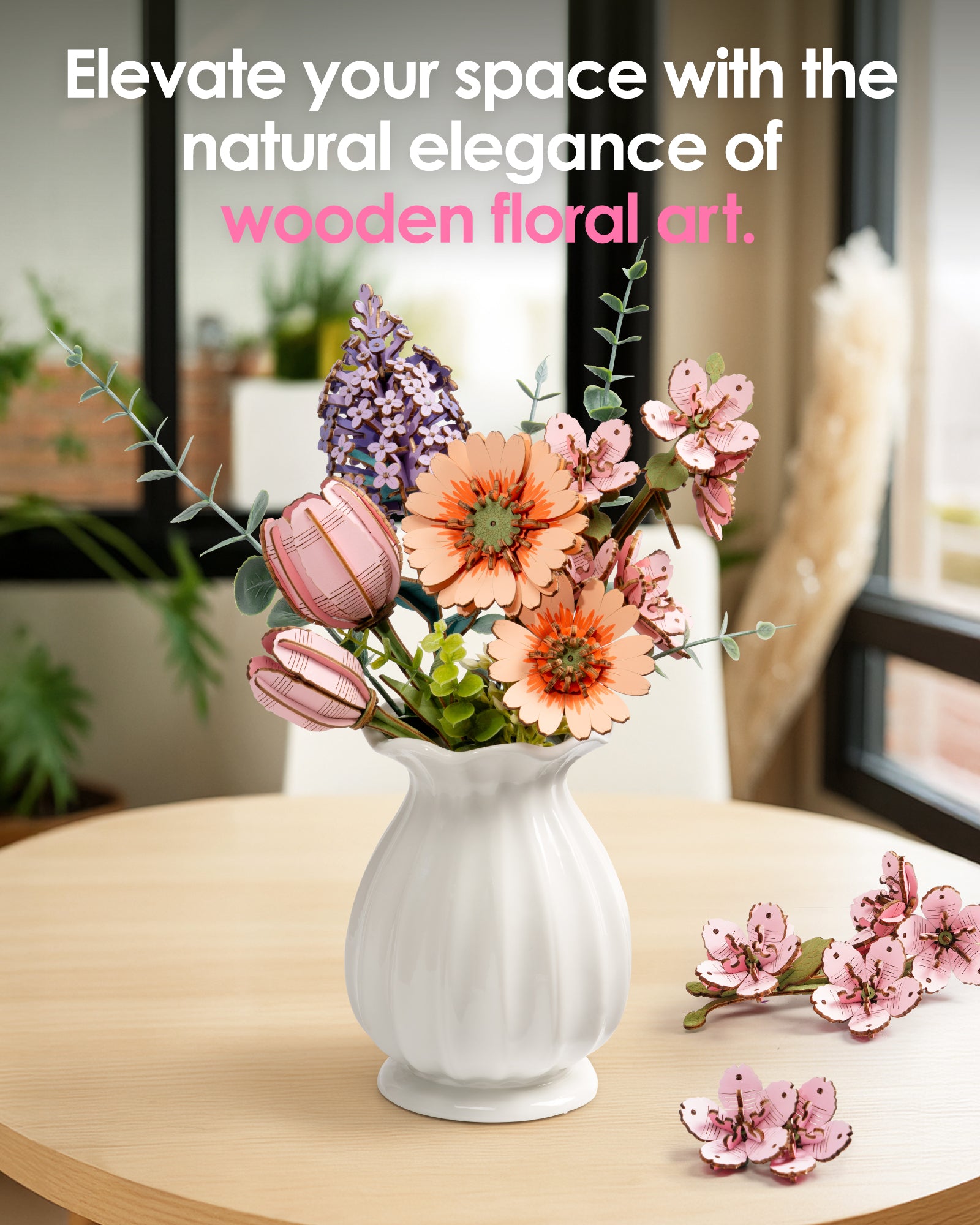 DIY Wooden Flower Bouquet – 16 Styles Available