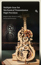 Magic Cello – 3D Wooden Music Box Model Kit