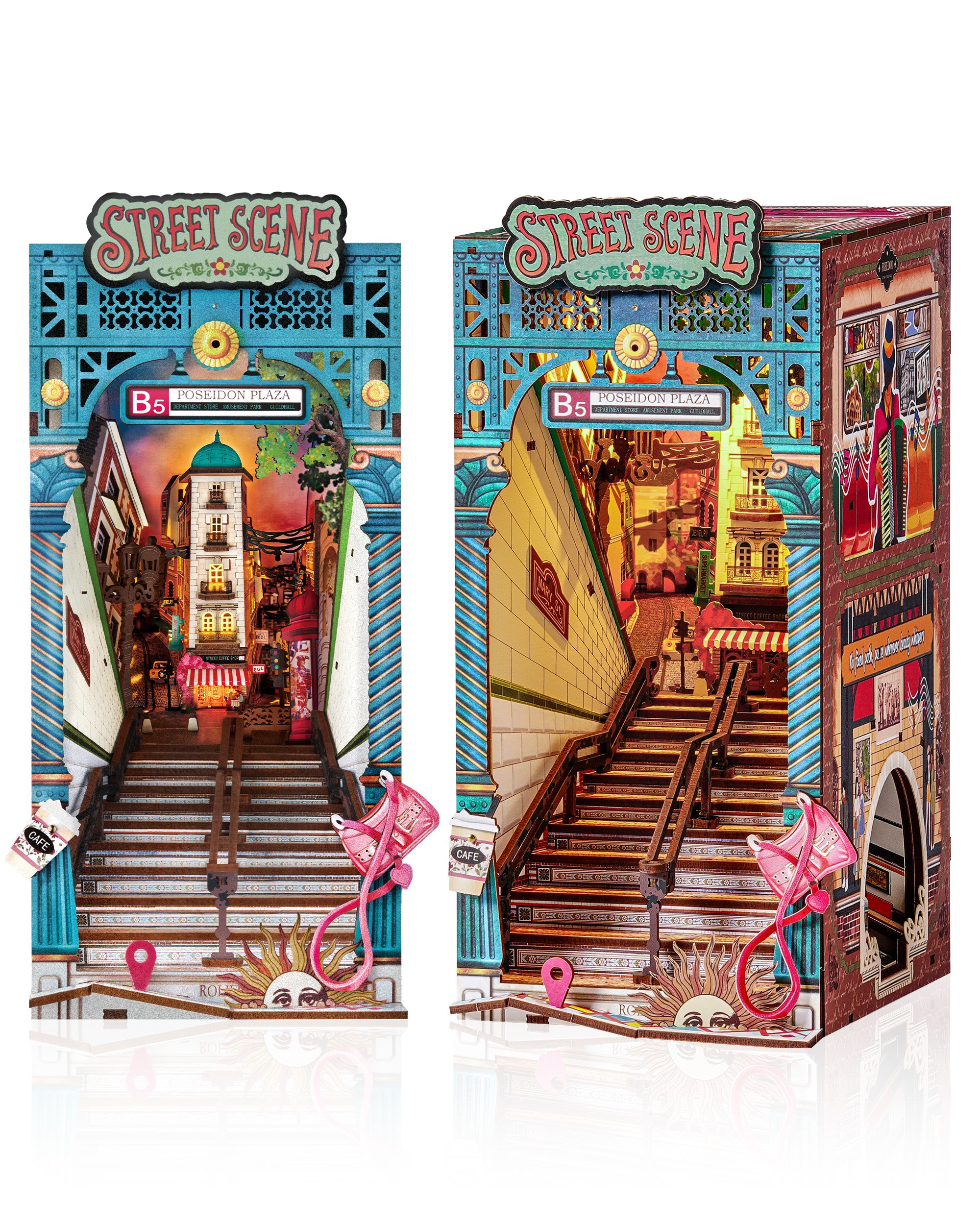 Urban Street Subway Book Nook – DIY Model Kit