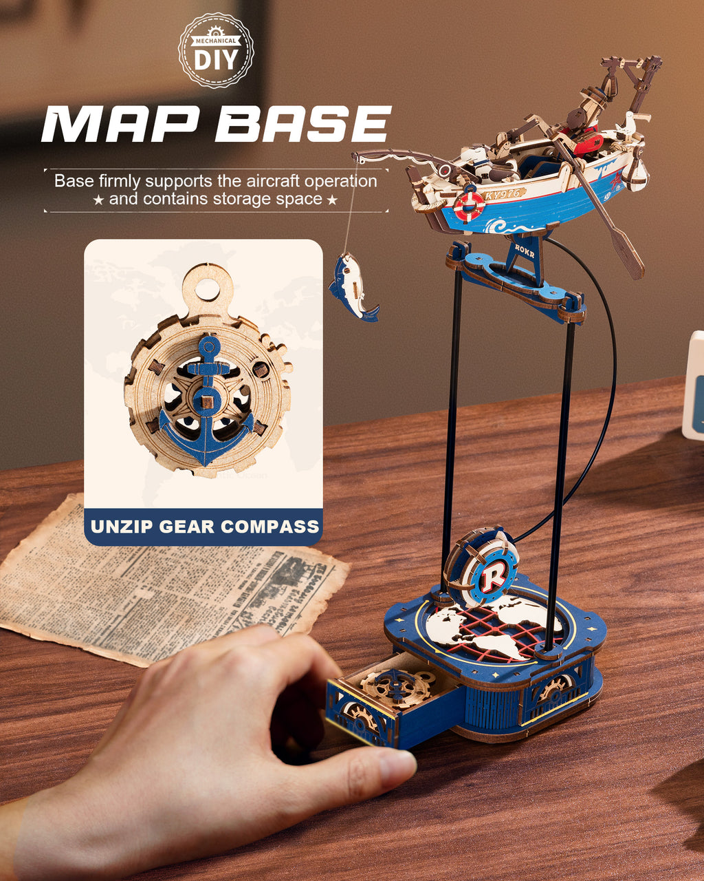 Ocean Balance Swing – Wooden Model Kit