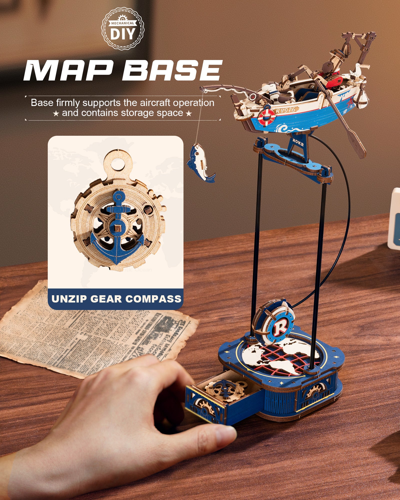 Ocean Balance Swing – Wooden Model Kit