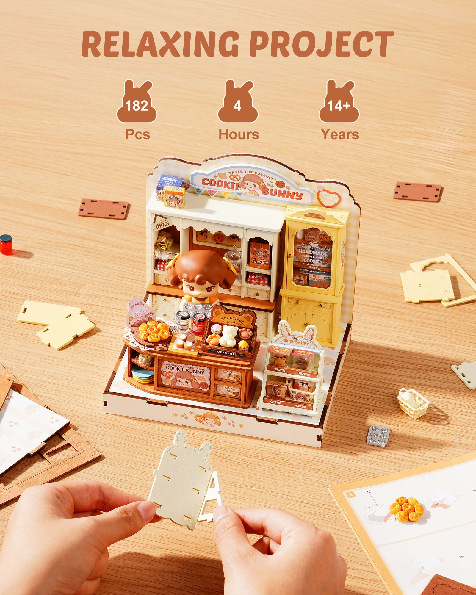 Cookii Bunny’s Cookie Shop – DIY Miniature House Kit