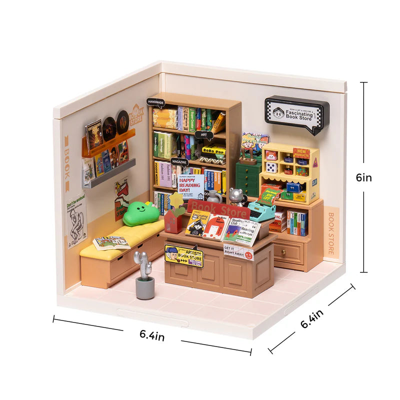 Bookstore – DIY Miniature House Kit