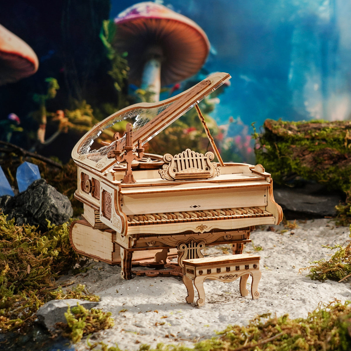 3D Wooden Magic Piano Music Box Kit