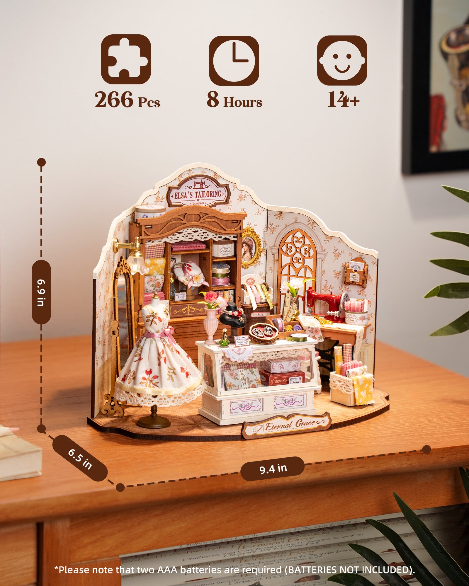 Elsa’s Tailor Shop – DIY Miniature House Kit