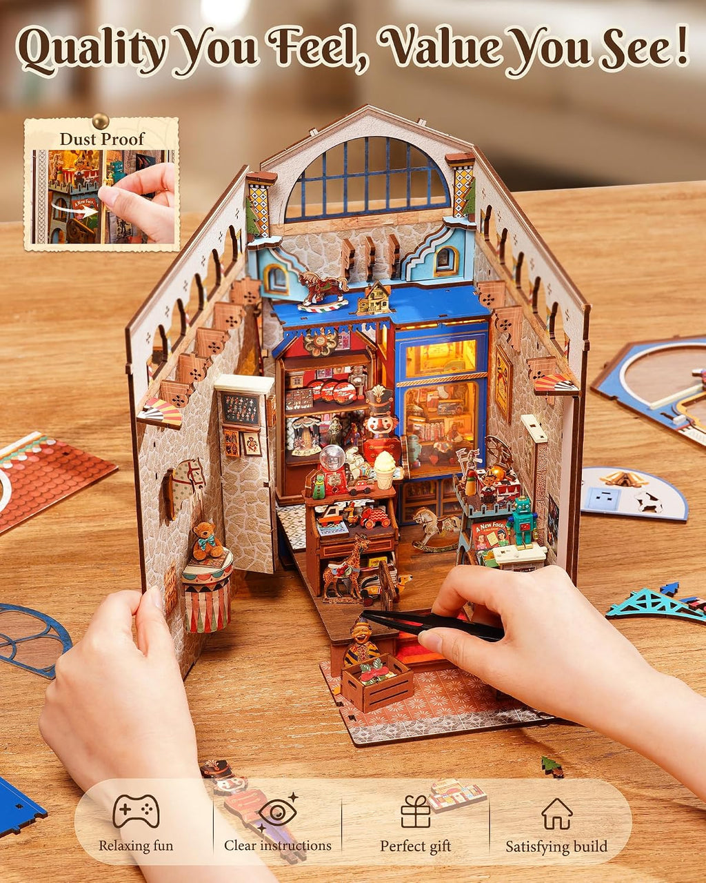 Rolife Treasure Toy Shop – DIY Book Nook Kit