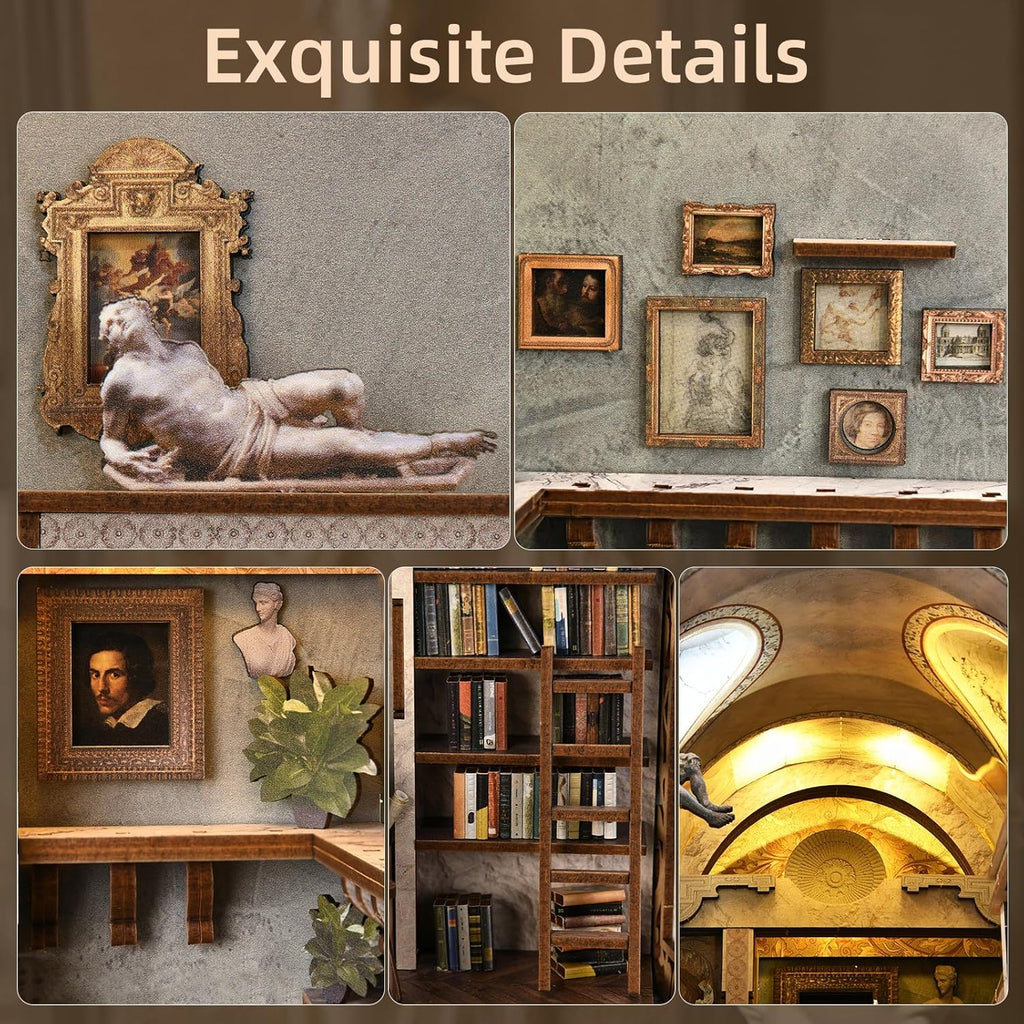 Bernini's Sculpture Workshop - DIY Book Nook Kit
