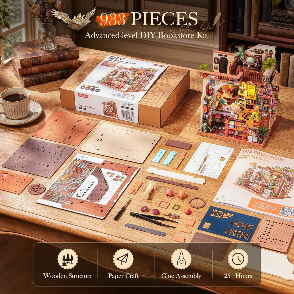 Rolife Pagestory Books – DIY Miniature House Kit
