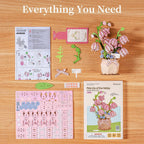 Rowood Pink Lily of the Valley – 3D Wooden Puzzle Kit