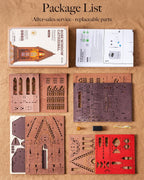 Rolife Geometric Cathedral – 3D Wooden Puzzle Kit
