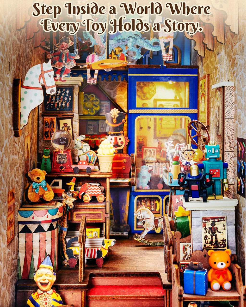 Rolife Treasure Toy Shop – DIY Book Nook Kit