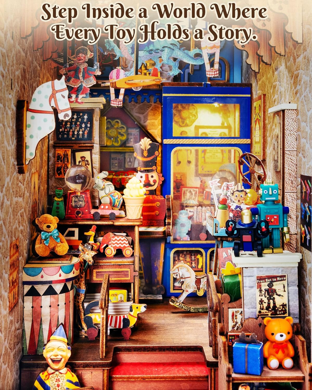 Rolife Treasure Toy Shop – DIY Book Nook Kit