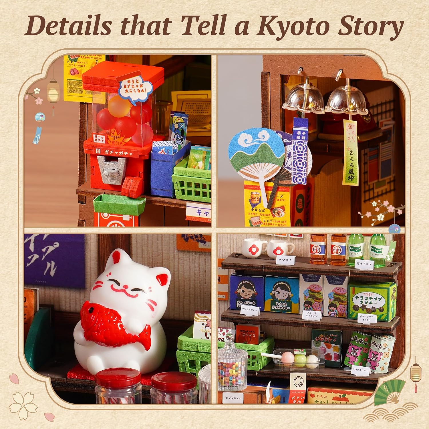 Rolife Nostalgic Corner Shop – DIY Book Nook Kit