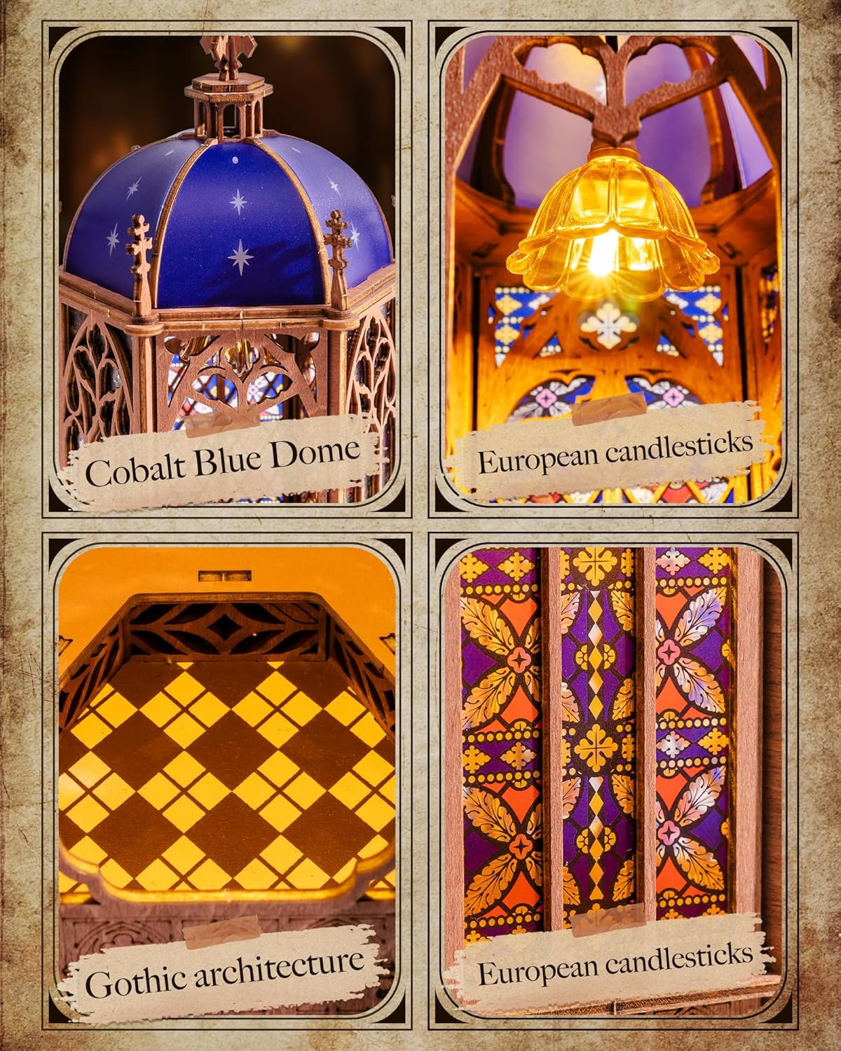 Rolife Starry Dome Cathedral – 3D Wooden Puzzle Kit
