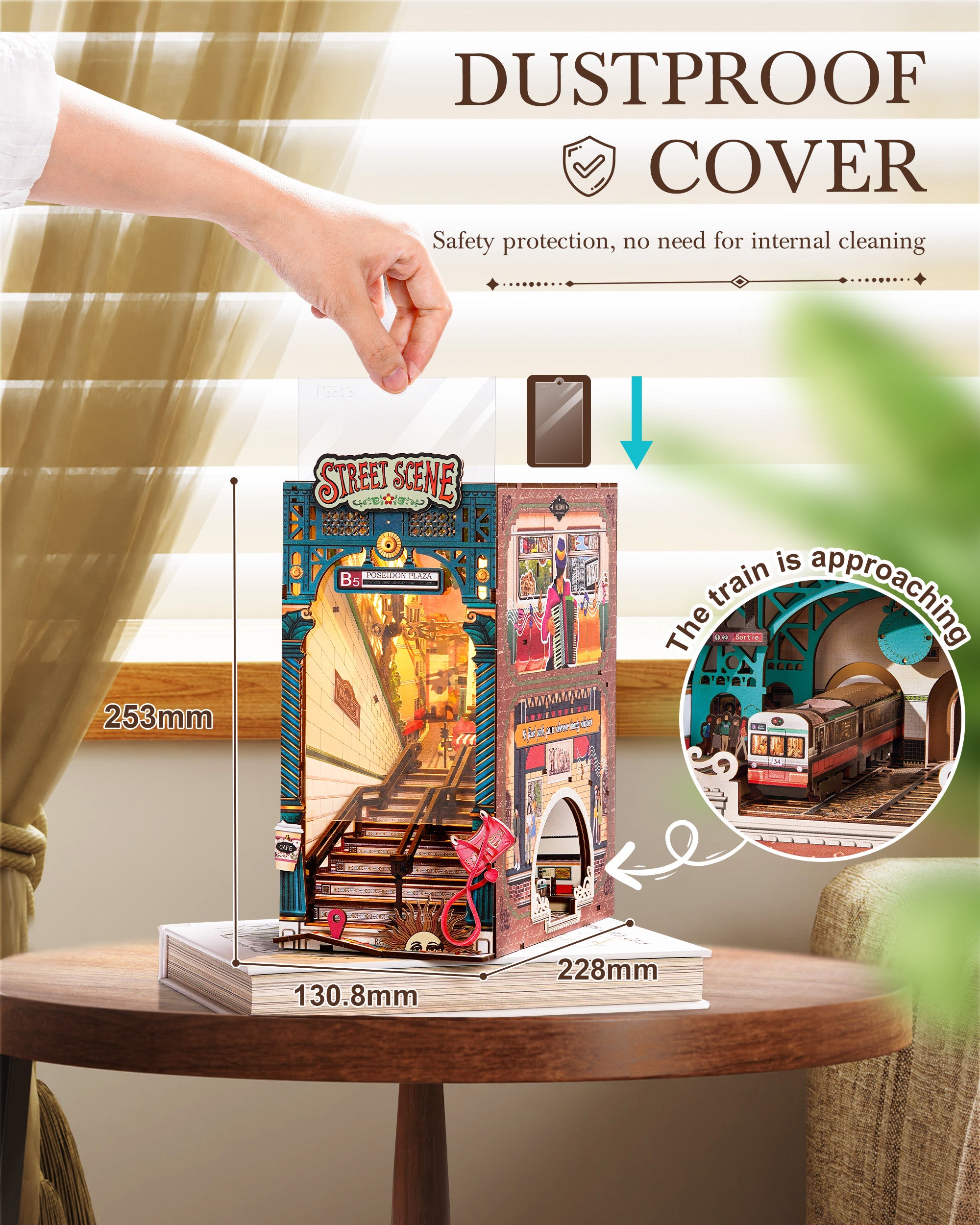 Urban Street Subway Book Nook – DIY Model Kit