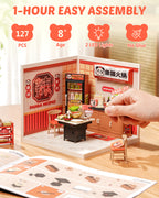 Panda Hot Pot Restaurant – DIY Miniature House Kit