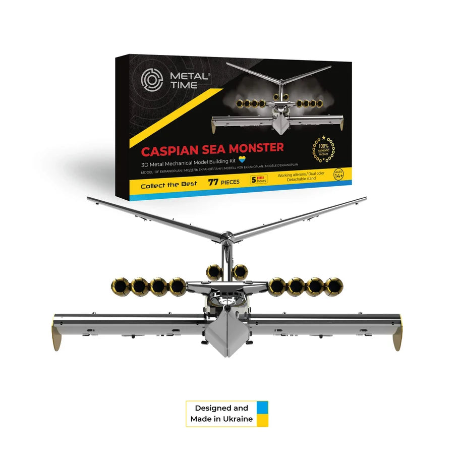Metal Time Caspian Sea Monster Ekranoplan - DIY Metal Model Kit
