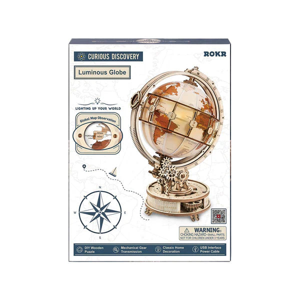 The Luminous Globe – 3D Wooden Puzzle Kit
