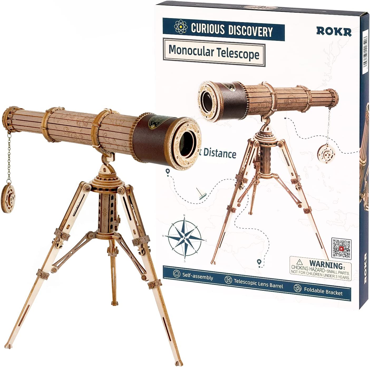 Monocular Telescope – Wooden Model Kit