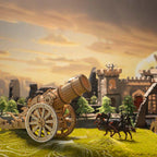 Wheeled Siege Artillery – 3D Wooden Puzzle Kit