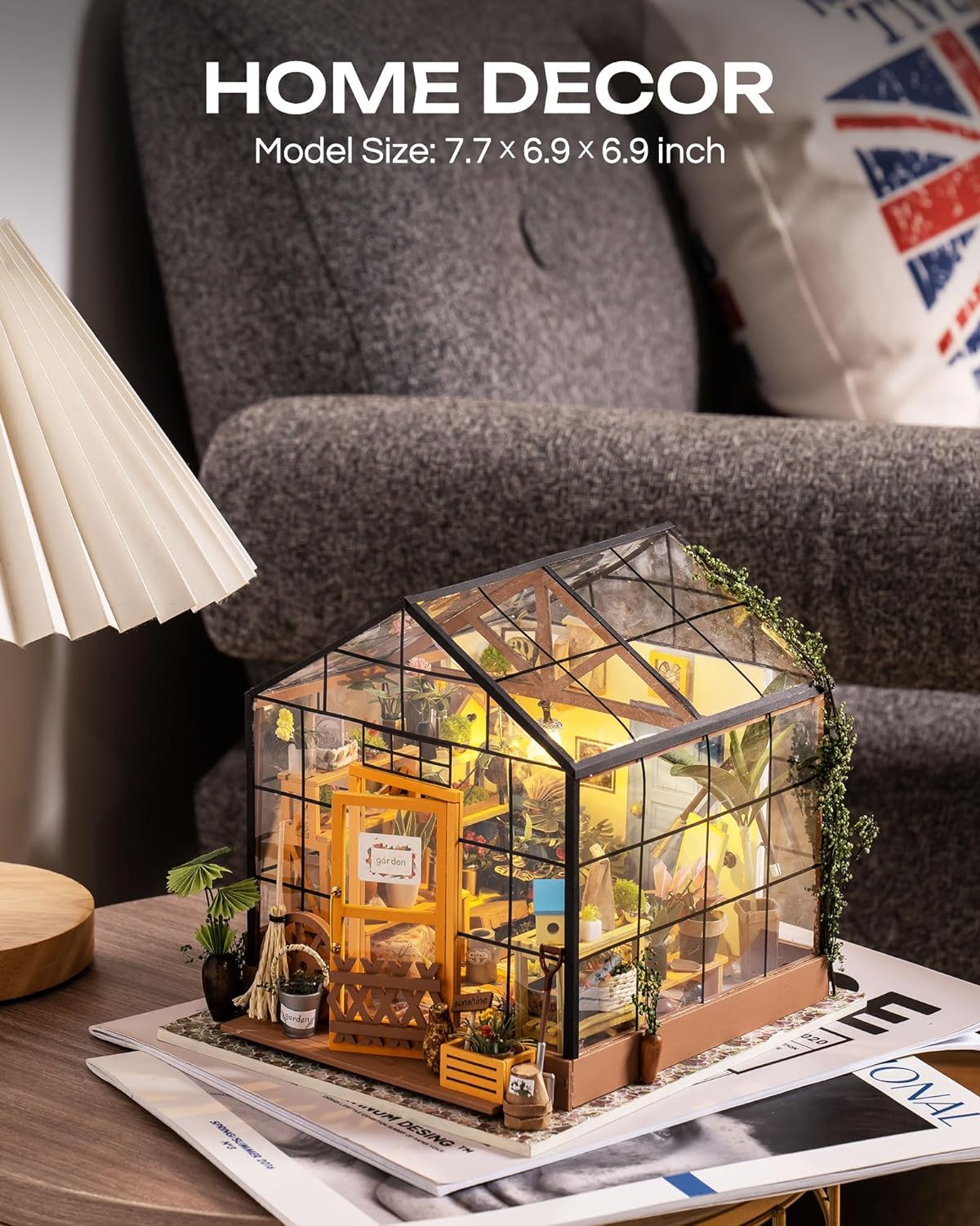 Cathy’s Flower House – DIY Miniature Greenhouse Kit