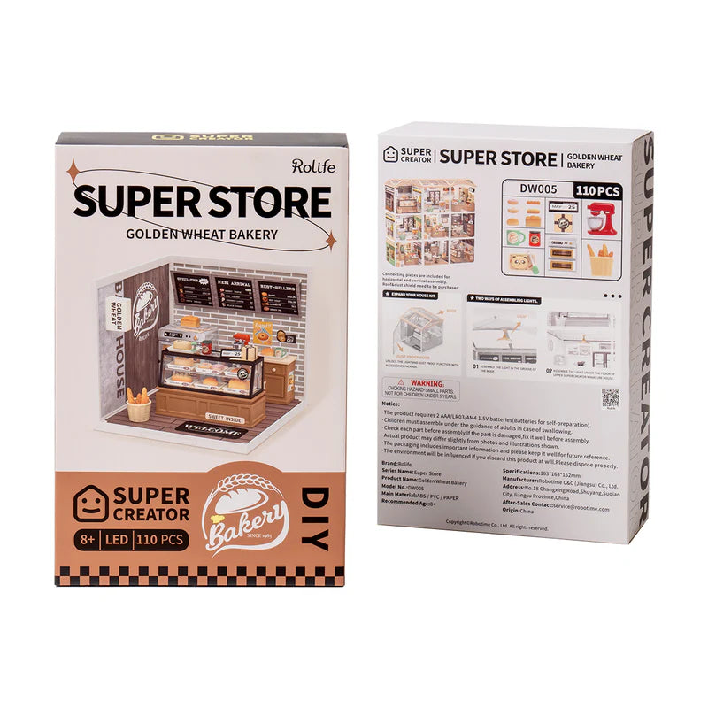 Golden Wheat Bakery – DIY Miniature House Kit