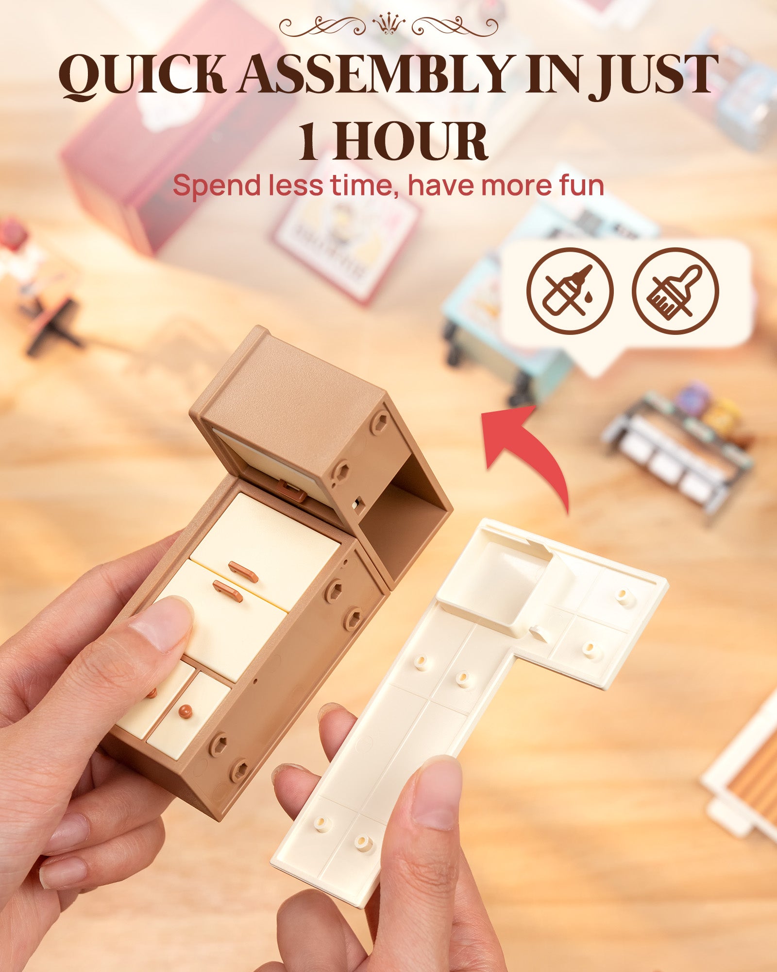 RO-Cream Ice Cream Shop – DIY Miniature House Kit