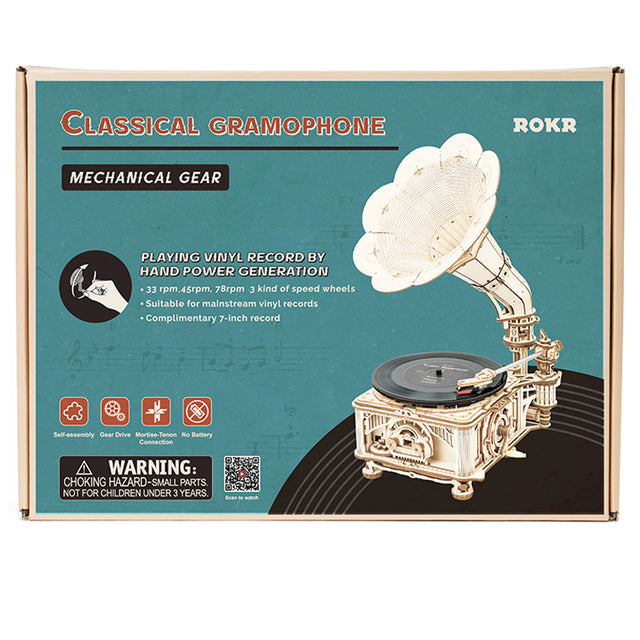 Classic Gramophone – DIY Mechanical Model Kit