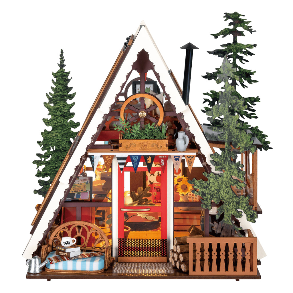 A-Frame Cabin – DIY Miniature House Kit