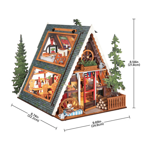 A-Frame Cabin – DIY Miniature House Kit