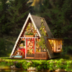 A-Frame Cabin – DIY Miniature House Kit