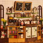 Holiday Café Book Nook – DIY Miniature Kit