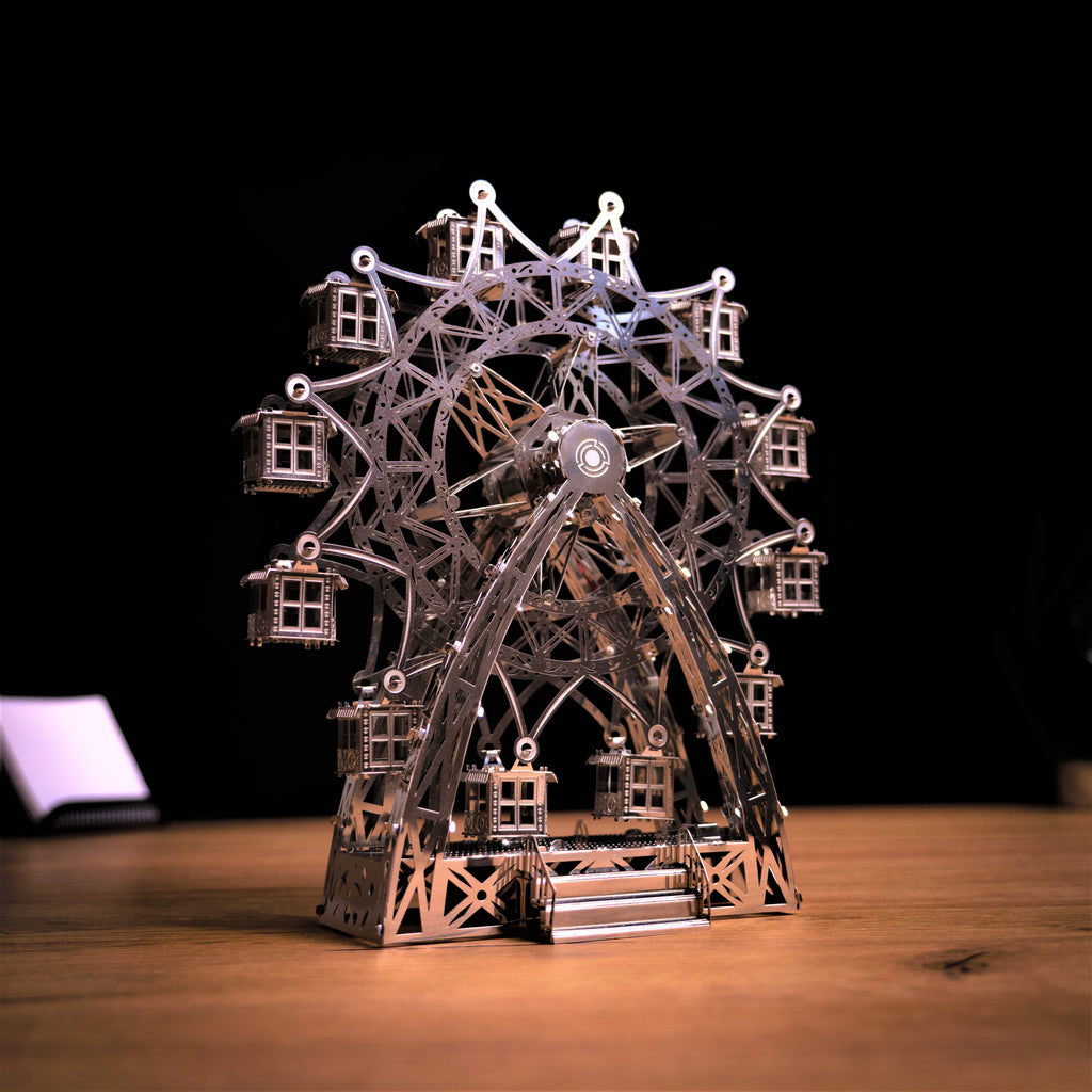 Metal Time Amusement Ride Ferris Wheel - DIY Metal Model Kit