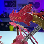 Metal Time Sun Chaser Dragon Style Desk Clock - DIY Metal Model Kit