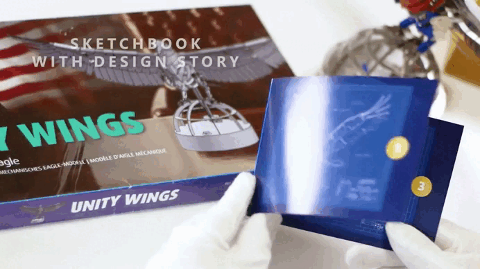 Metal Time Unity Wings Golden Armor - DIY Metal Model Kit