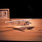 Metal Time Breeze Drifter Cessna Seaplane - DIY Metal Model Kit