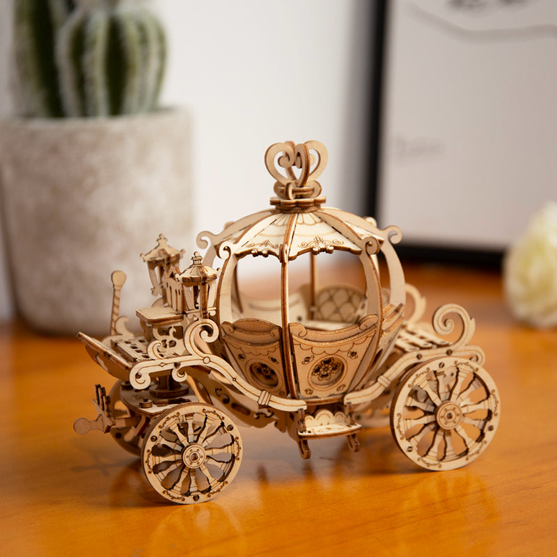 Pumpkin Cart – 3D Wooden Puzzle Kit