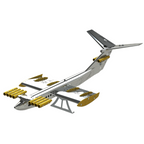 Metal Time Caspian Sea Monster Ekranoplan - DIY Metal Model Kit